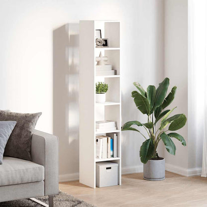 Librerie 2 pz Impilabili Bianchi 30x30x80 cm Legno Multistrato