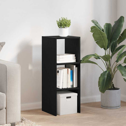 Libreria Impilabili Rovere Nero 30x30x80 cm Legno Multistrato