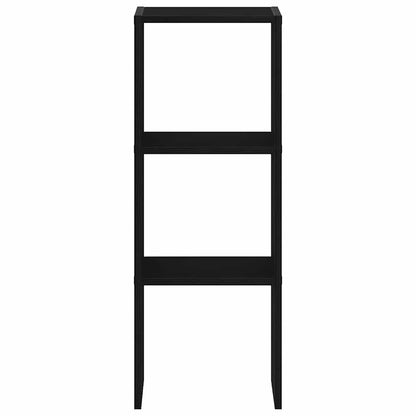 Libreria Impilabili Rovere Nero 30x30x80 cm Legno Multistrato