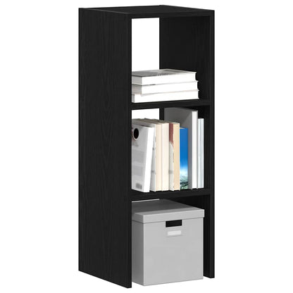 Libreria Impilabili Rovere Nero 30x30x80 cm Legno Multistrato