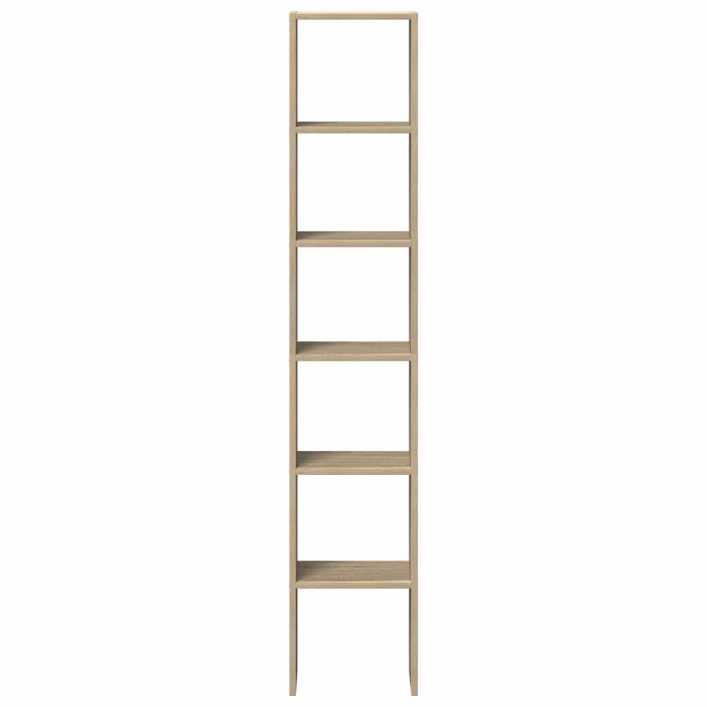 Librerie 2 pz Impilabili Rovere Sonoma 30x30x80 cm Truciolato