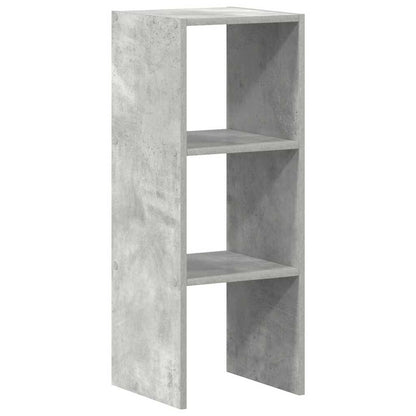 Libreria Impilabili Grigio Cemento 30x30x80cm Legno Multistrato