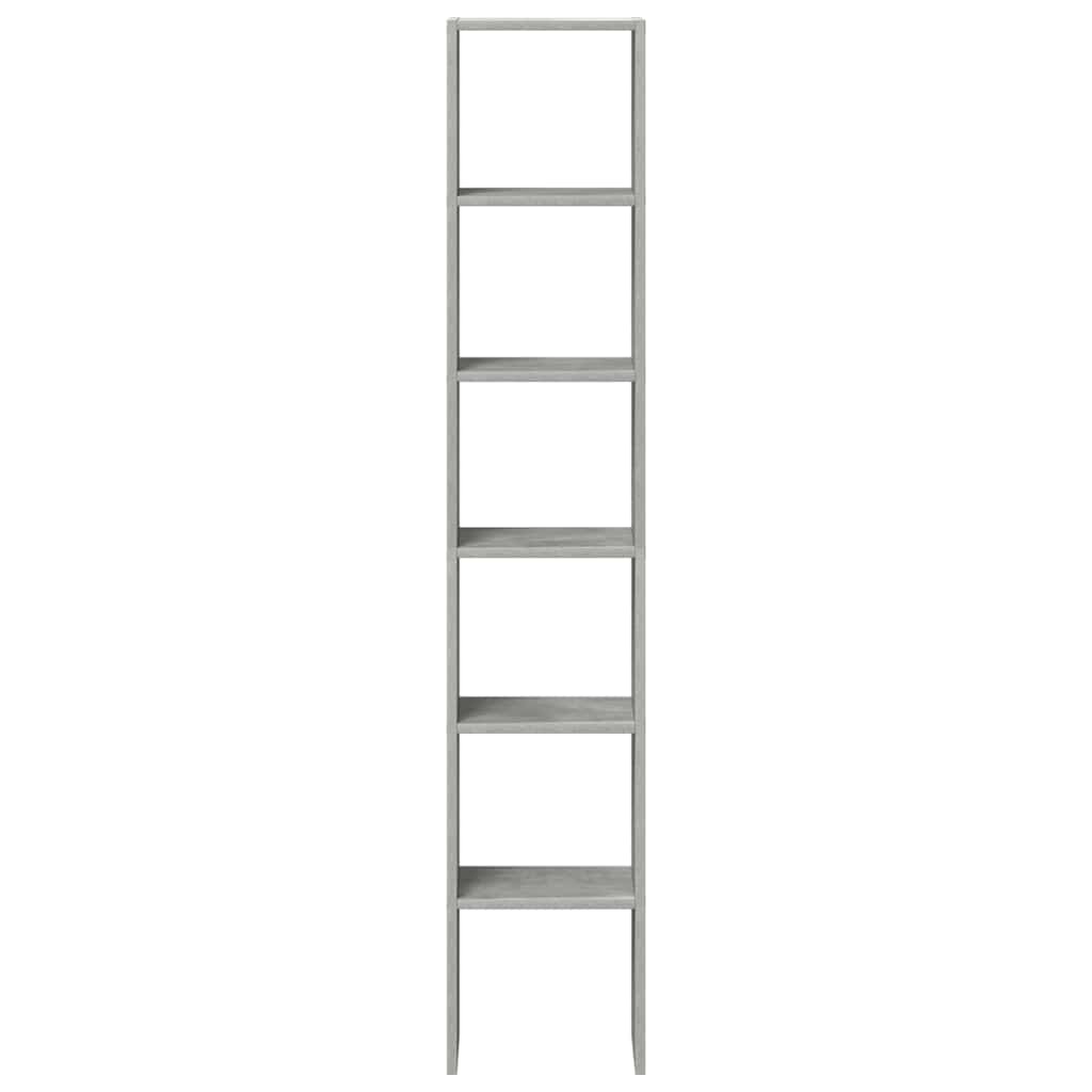 Librerie 2 pz Impilabili Grigio Cemento 30x30x80 cm Truciolato