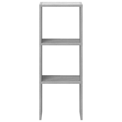 Libreria Impilabili Grigio Sonoma 30x30x80 cm Legno Multistrato