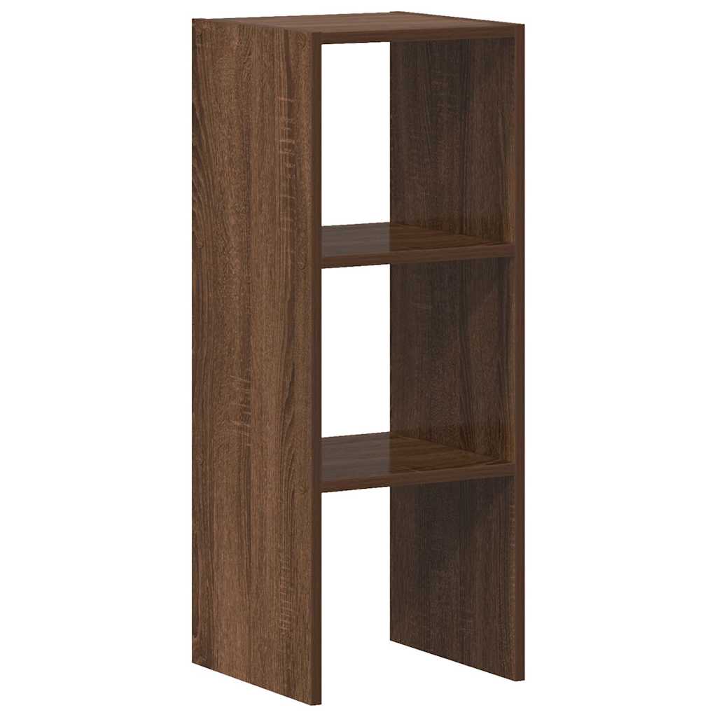 Libreria Impilabili Rovere Marrone 30x30x80cm Legno Multistrato