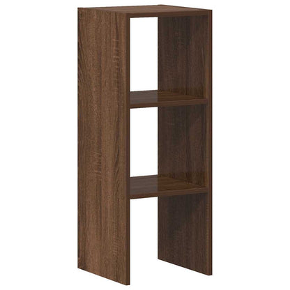Libreria Impilabili Rovere Marrone 30x30x80cm Legno Multistrato