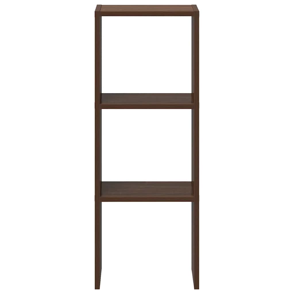 Libreria Impilabili Rovere Marrone 30x30x80cm Legno Multistrato