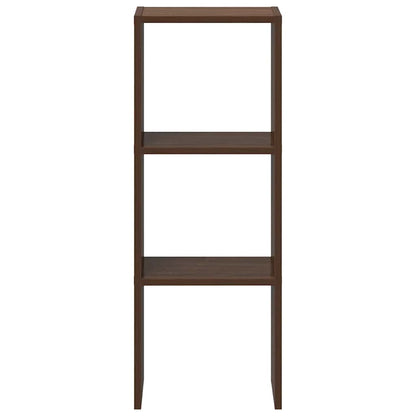 Libreria Impilabili Rovere Marrone 30x30x80cm Legno Multistrato