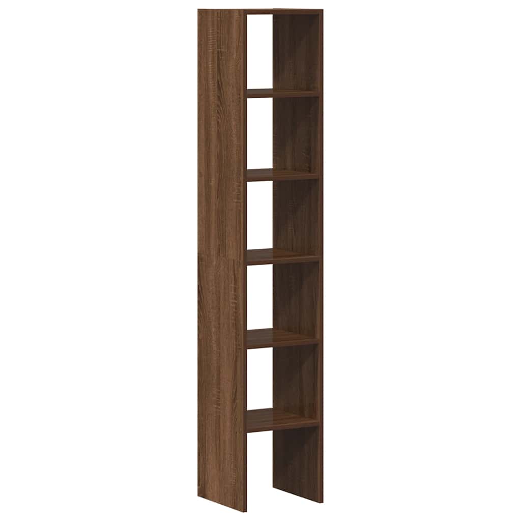 Librerie 2 pz Impilabili Rovere Marrone 30x30x80 cm Truciolato