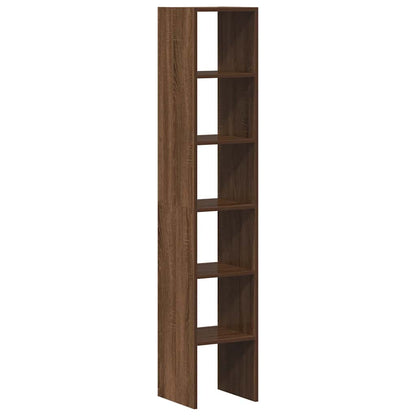 Librerie 2 pz Impilabili Rovere Marrone 30x30x80 cm Truciolato