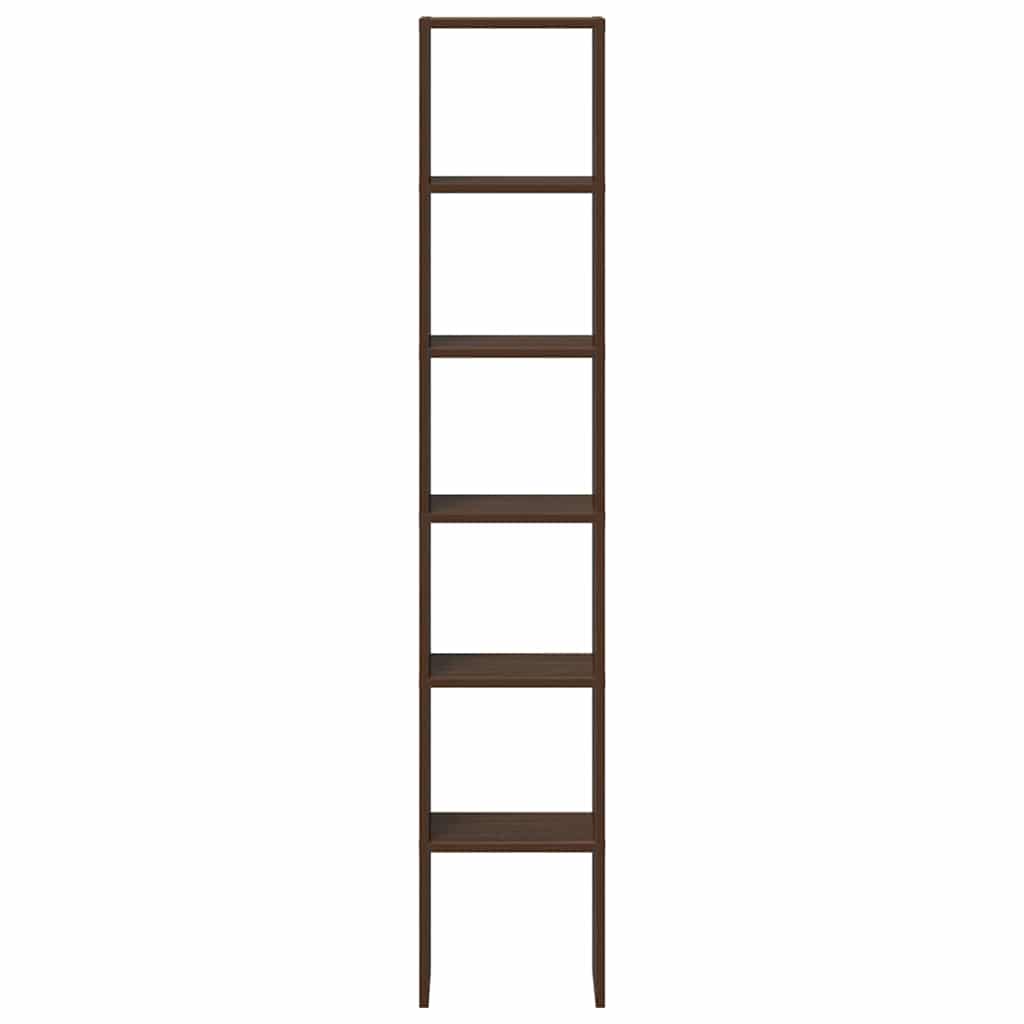 Librerie 2 pz Impilabili Rovere Marrone 30x30x80 cm Truciolato