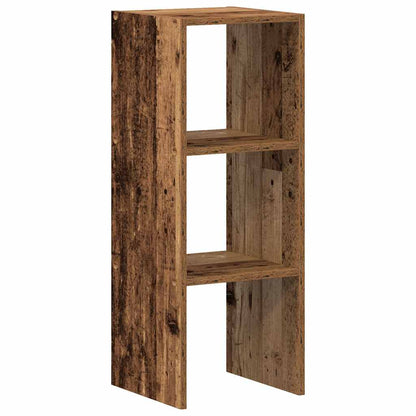 Libreria Impilabili Legno Antico 30x30x80 cm Legno Multistrato