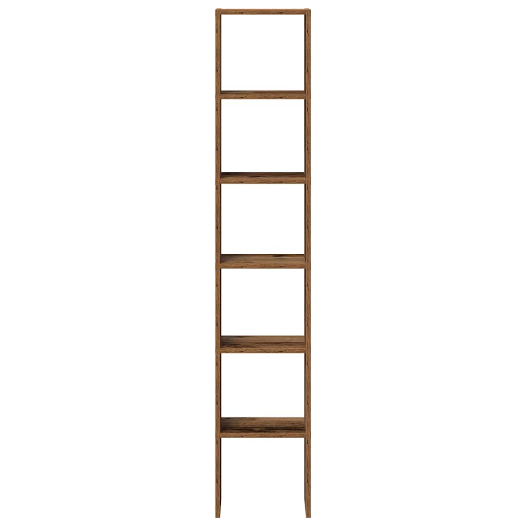 Librerie 2 pz Impilabili Legno Antico 30x30x80 cm in Truciolato