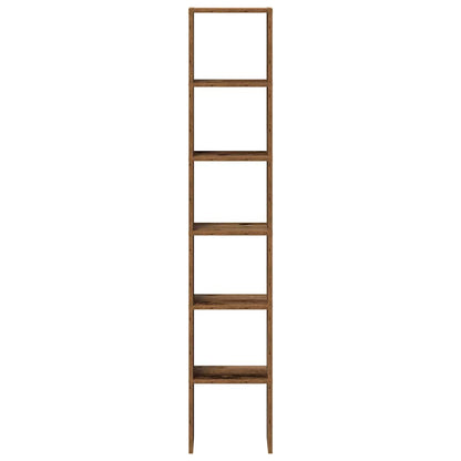 Librerie 2 pz Impilabili Legno Antico 30x30x80 cm in Truciolato