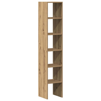 Librerie 2 pz Impilabili Rovere 30x30x80 cm Legno Multistrato