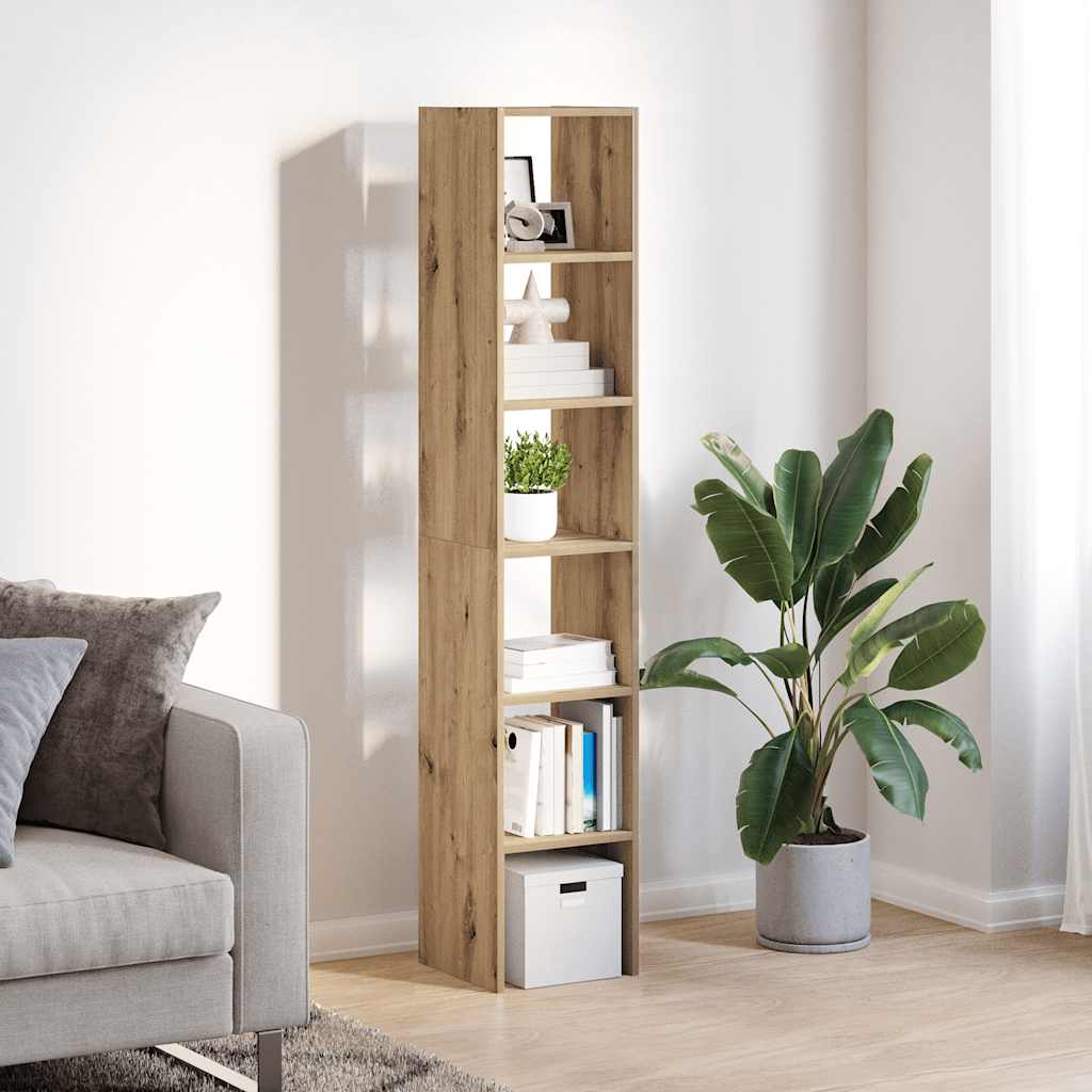 Librerie 2 pz Impilabili Rovere 30x30x80 cm Legno Multistrato