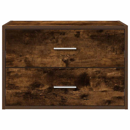 Armadio con 2 Cassetti in Rovere Fumo 60x31x40 cm in Truciolato
