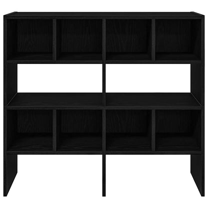 Scarpiere 2 pz Impilabili Rovere Nero 89,5x30x40 cm
