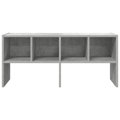 Scarpiera Impilabile Grigio Cemento 89,5x30x40 cm