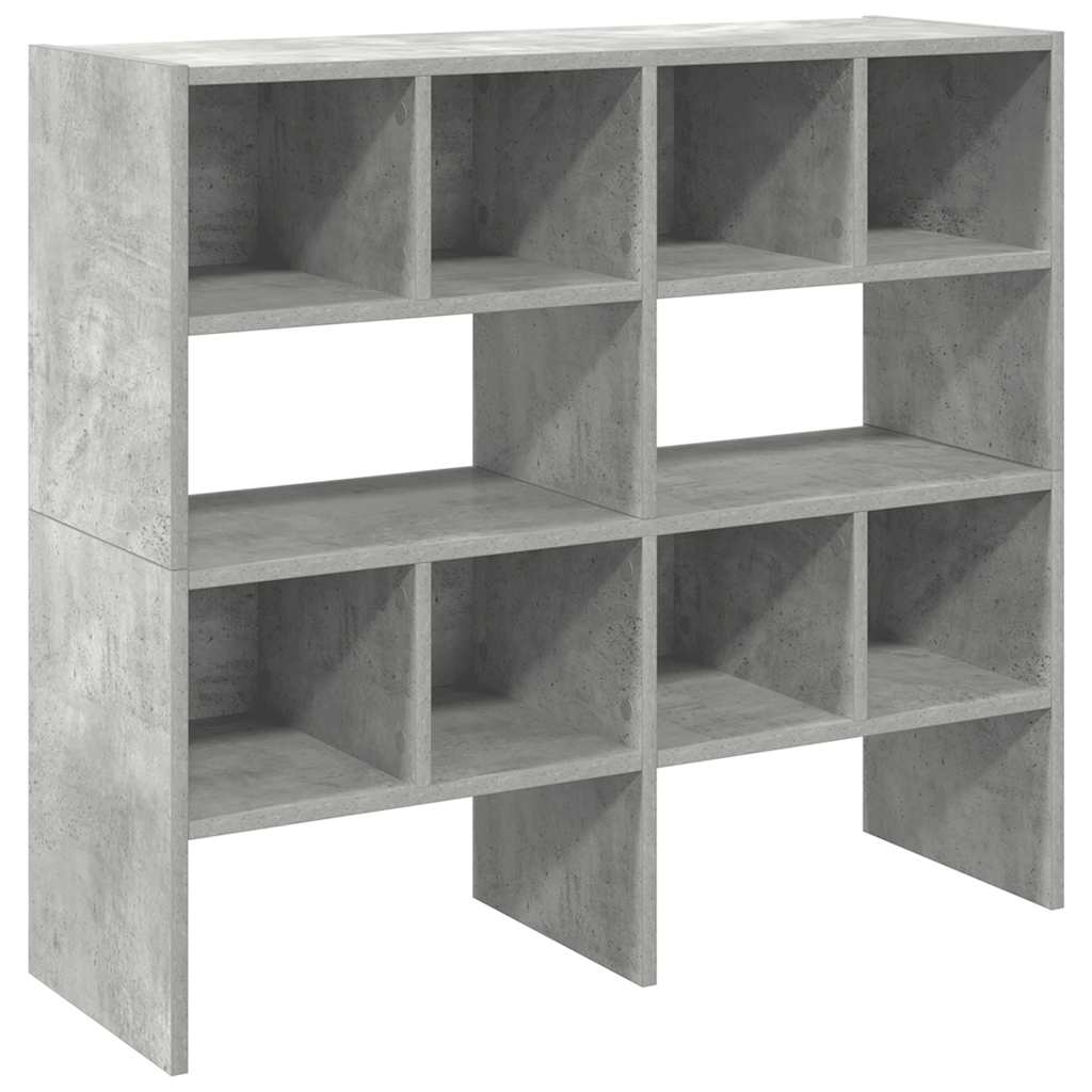 Scarpiere 2 pz Impilabili Grigio Cemento 89,5x30x40 cm