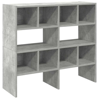 Scarpiere 2 pz Impilabili Grigio Cemento 89,5x30x40 cm