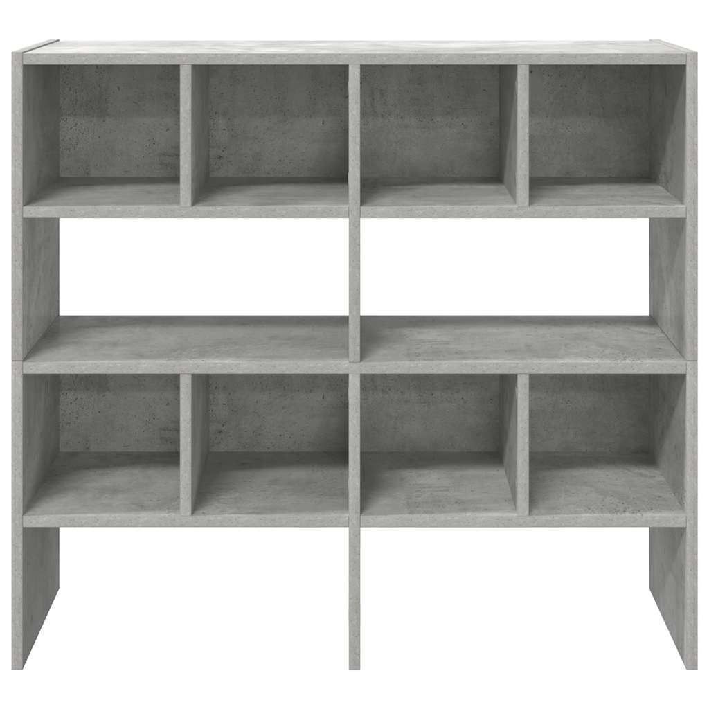 Scarpiere 2 pz Impilabili Grigio Cemento 89,5x30x40 cm