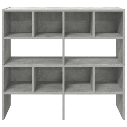 Scarpiere 2 pz Impilabili Grigio Cemento 89,5x30x40 cm