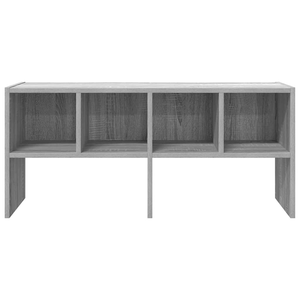 Scarpiera Impilabile Grigio Sonoma 89,5x30x40 cm