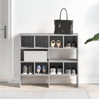 Scarpiere 2 pz Impilabili Grigio Sonoma 89,5x30x40 cm