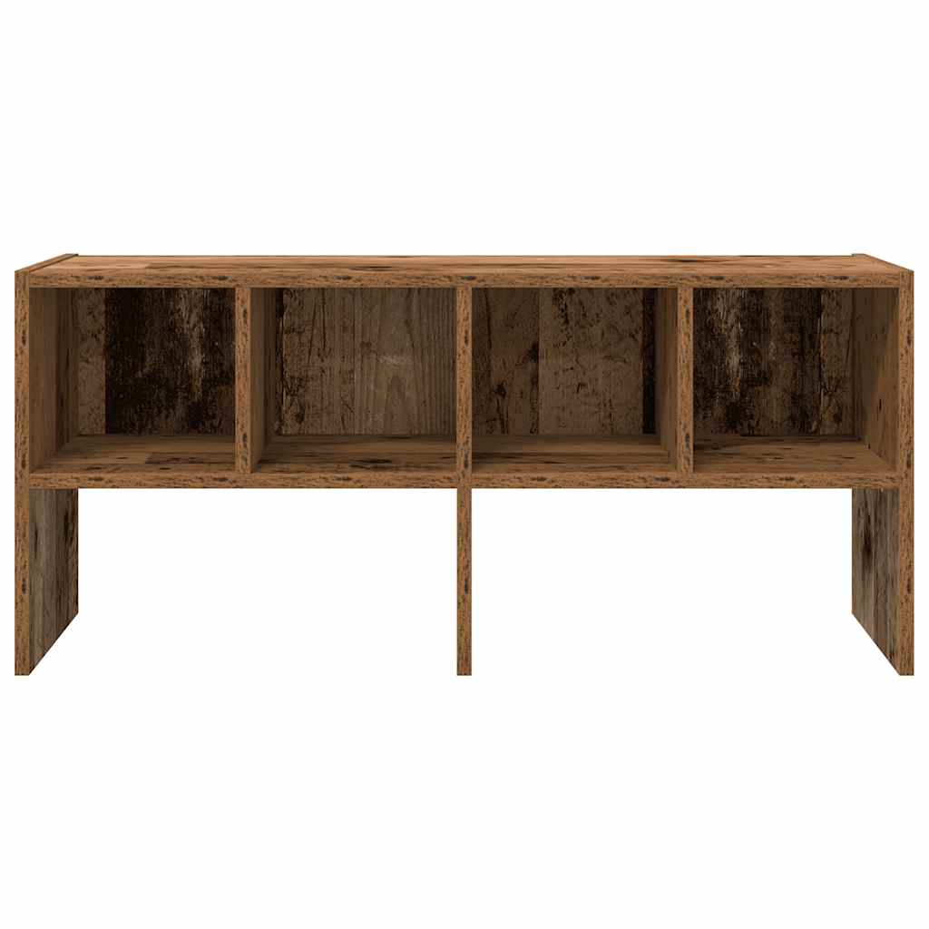 Scarpiera Impilabile Legno Antico 89,5x30x40 cm