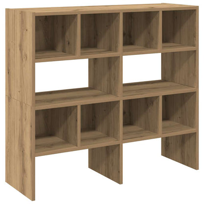 Scarpiere 2 pz Impilabili Rovere Artigianale 89,5x30x40 cm