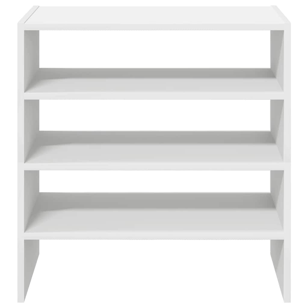 Scarpiere 2 pz Impilabili Bianche 60x30x30,5 cm