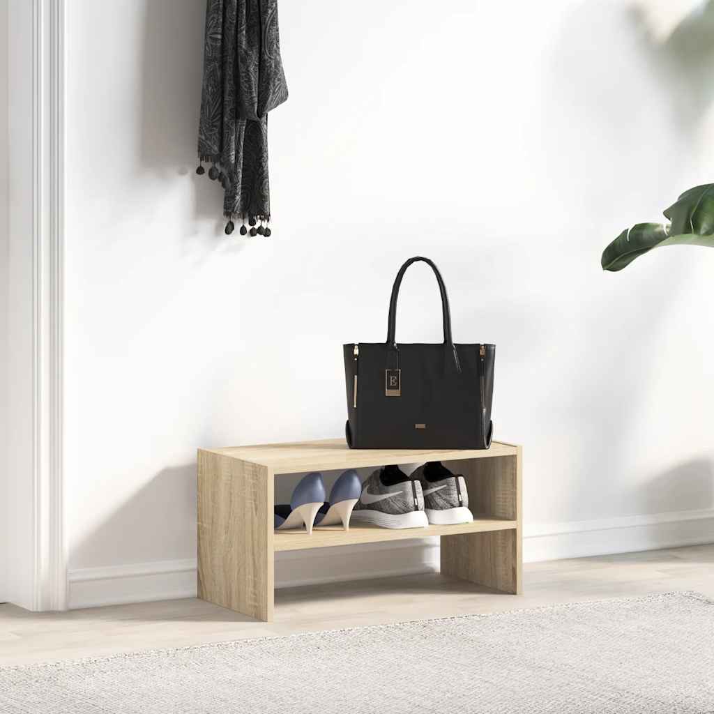 Scarpiera Impilabile Rovere Sonoma 60x30x30,5 cm