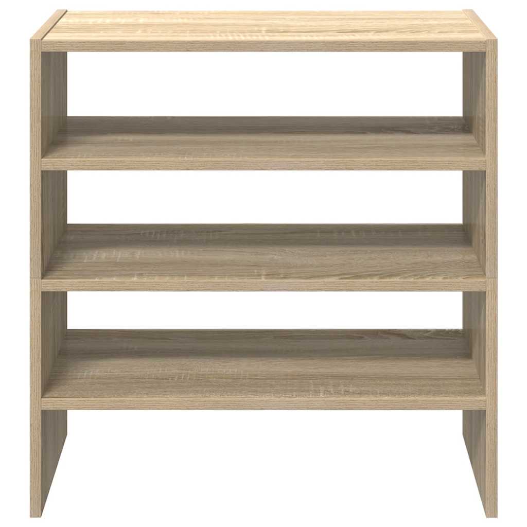 Scarpiere 2 pz Impilabili Rovere Sonoma 60x30x30,5 cm