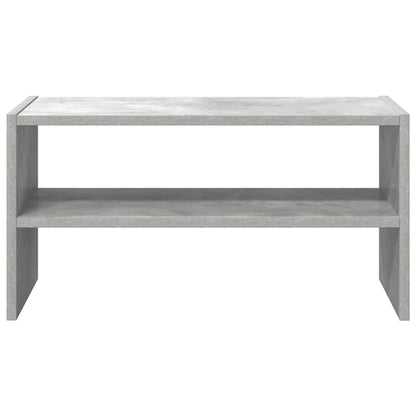Scarpiera Impilabile Grigio Cemento 60x30x30,5 cm