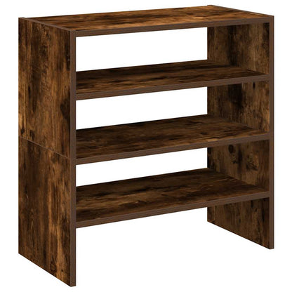 Scarpiere 2 pz Impilabili Rovere Fumo 60x30x30,5 cm