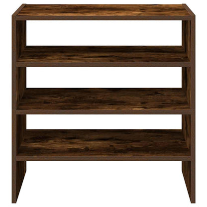 Scarpiere 2 pz Impilabili Rovere Fumo 60x30x30,5 cm