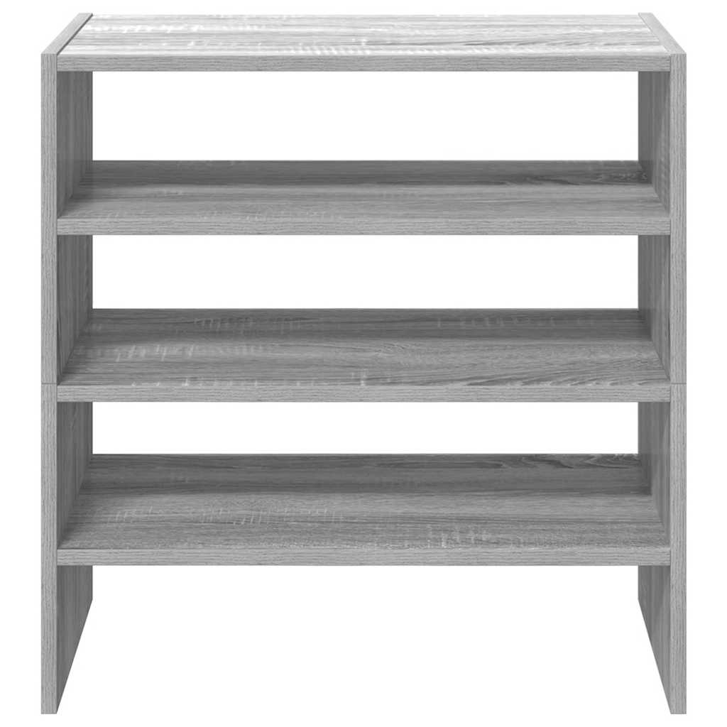 Scarpiere 2 pz Impilabili Grigio Sonoma 60x30x30,5 cm