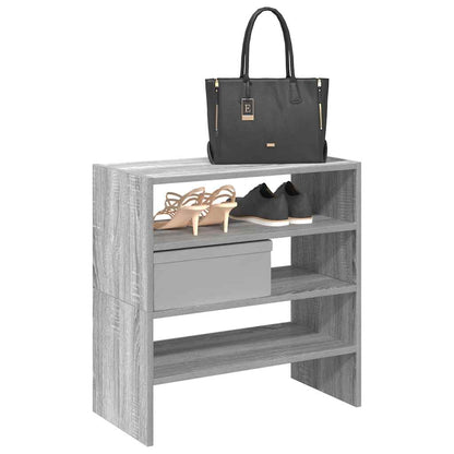 Scarpiere 2 pz Impilabili Grigio Sonoma 60x30x30,5 cm
