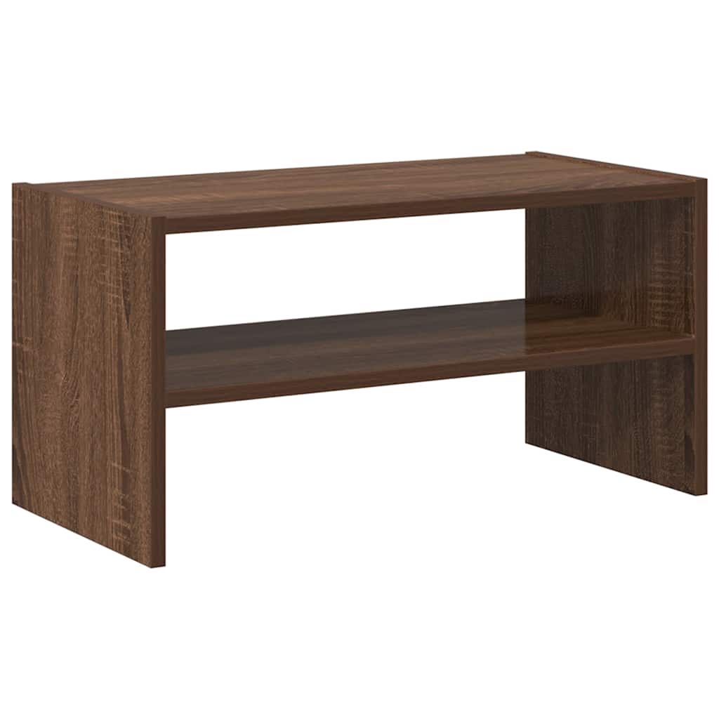 Scarpiera Impilabile Rovere Marrone 60x30x30,5 cm