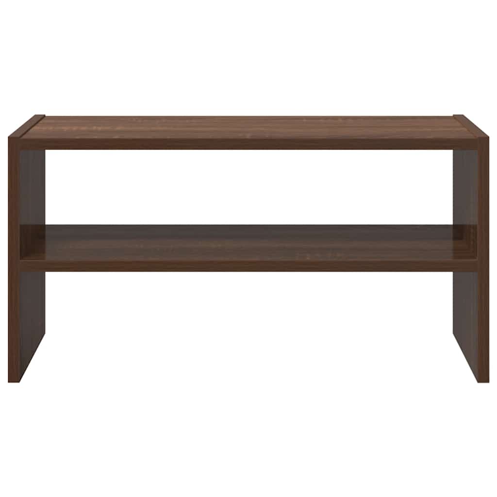 Scarpiera Impilabile Rovere Marrone 60x30x30,5 cm