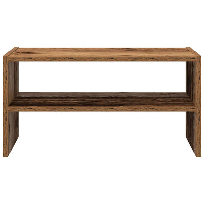 Scarpiera Impilabile Legno Antico 60x30x30,5 cm