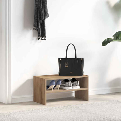 Scarpiera Impilabile Rovere Artigianale 60x30x30,5 cm