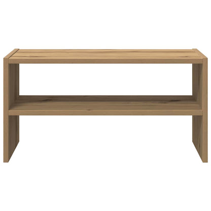 Scarpiera Impilabile Rovere Artigianale 60x30x30,5 cm