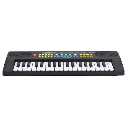 Tastiera Elettrica Pianoforte a 37 Tasti Microfono per Bambini