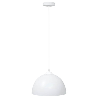 Lampada a Sospensione 2 pz Regolabile E27 Bianco Ã˜ 30cm Metallo