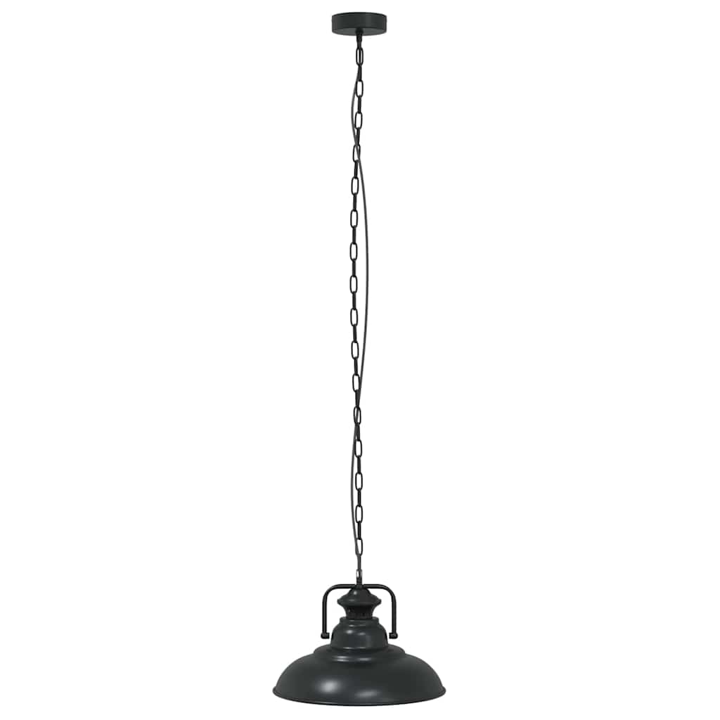 Lampada a Sospensione E27 Nero Ã˜31 cm in Metallo