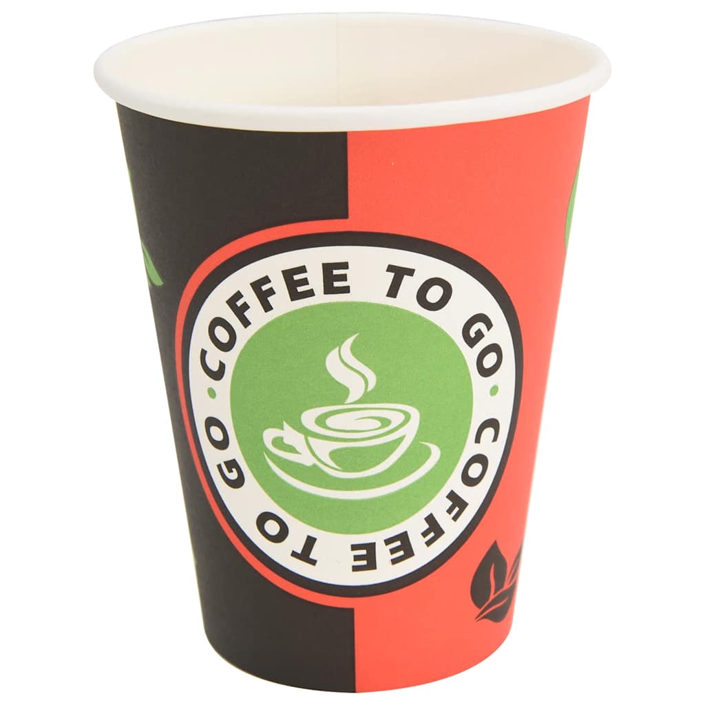 Bicchieri da CaffÃ¨ in Carta 1000 pz 12oz 300ml Rosso e Nero