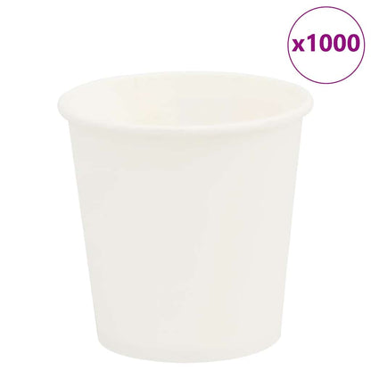 Bicchieri da CaffÃƒÂ¨ in Carta 1000 pz 4oz 100ml Bianco