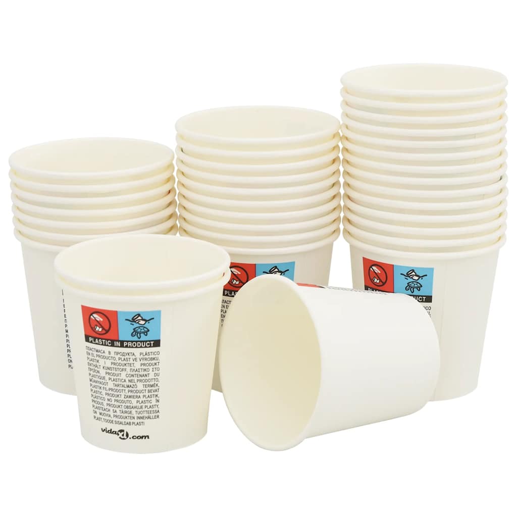 Bicchieri da CaffÃƒÂ¨ in Carta 1000 pz 4oz 100ml Bianco